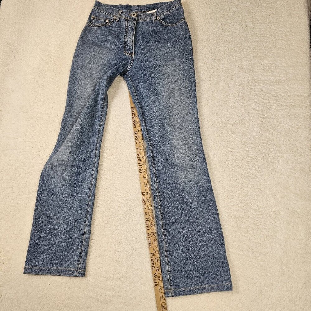 Y2K Iber Jeans Women's Size 28 Light Wash Blue Denim Karen High Waisted Straight - Picture 6 of 14